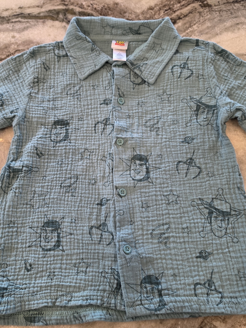Toy Story Blue Boys' Button-Up Shirt -